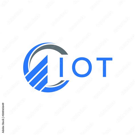 IOT letter logo design on white background. IOT creative initials ...