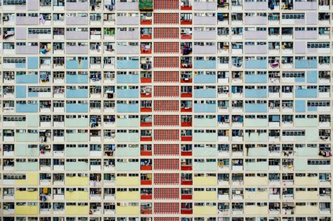 Aerial view of apartment, Hong kong, China - Stock Image - F040/2388 ...