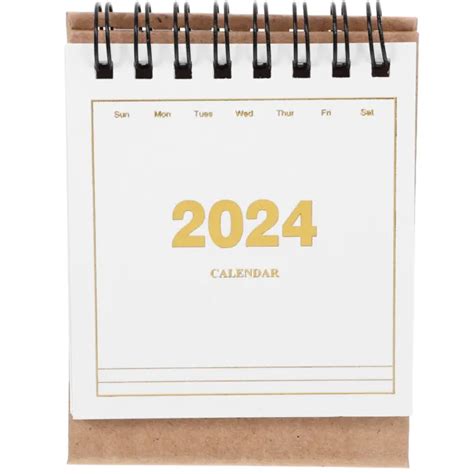 MINI 2024 CALENDAR Small Desk 2023 2024 Standing Flip Office 5 36