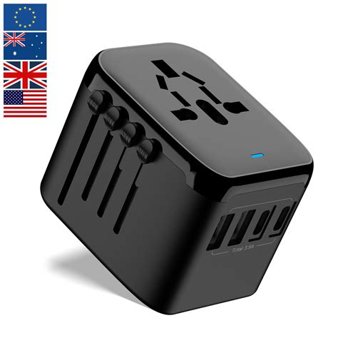 OGEDNAC Universal Travel Plug Adapter for Different Countries, All-in-one Power Converter for