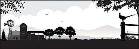 40,800+ Farm Silhouette Stock Illustrations, Royalty-Free Vector ...