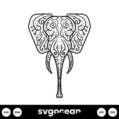 Animal Mandala Svg vector for instant download - Svg Ocean — svgocean