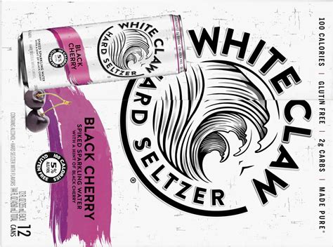 White Claw 12 Pack Spiked Black Cherry Hard Seltzer 12 Ea 12 Ct 12 Oz