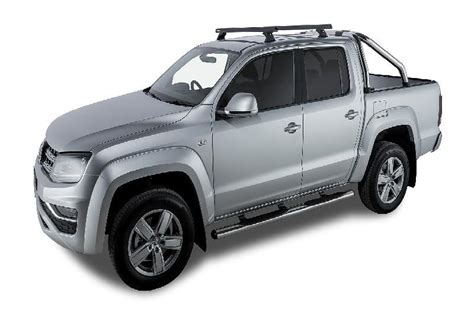 2 Barras De Techo Rhino Rack Heavy Duty RCH Negras VOLKSWAGEN Amarok 2H