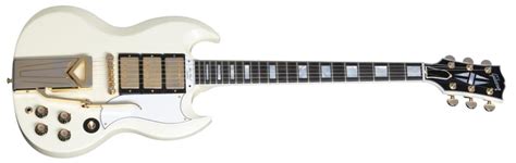 Th Anniversary Sg Les Paul Custom Vos Aged Polaris White