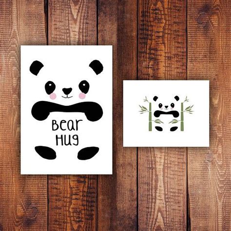 Bear Hug Printables Cute Panda Bear Printable Designs Pen Pal