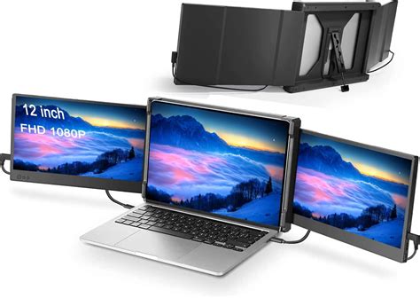 Jjtechgiant Triple Portable Monitor For Laptop Screen Extender Dual