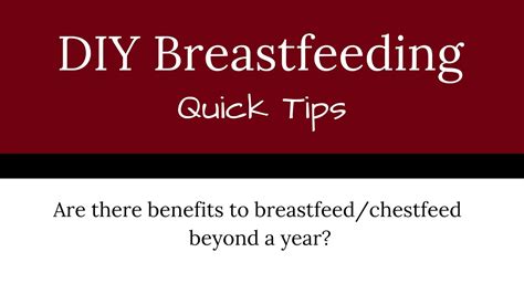 Are There Benefits To Breastfeeding Chestfeeding Beyond A Year YouTube