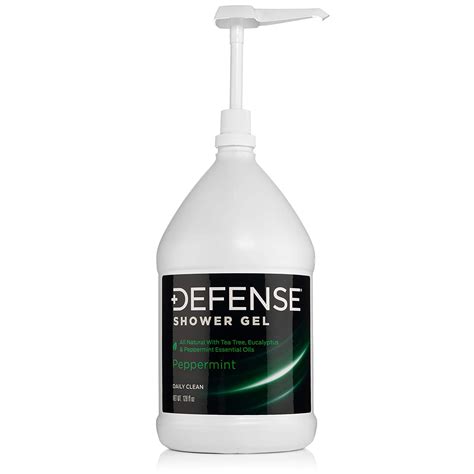 Defense Soap Peppermint Body Wash Shower Gel Gallon Fl Oz