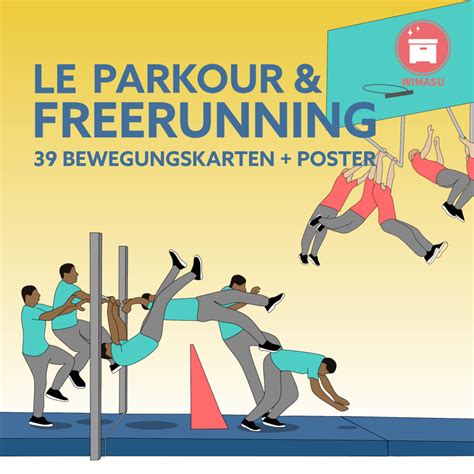 Parkour Im Sportunterricht Bewegungskarten Poster Wimasu