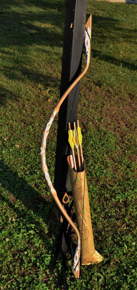 The Lord Of The Rings Legolas Lothlorien Bow 4 Arrows And Etsy