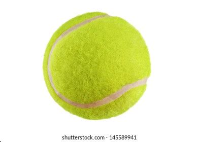 Yellow Tennis Ball Isolated On White Stock Photo (Edit Now) 145589941