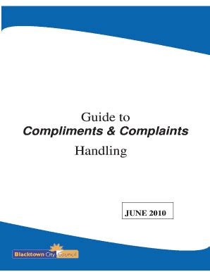 Fillable Online PROCEDURES FOR HANDLING COMPLAINTS Fax Email Print