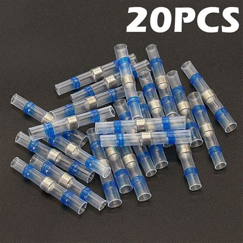 200Pcs Solder Seal Sleeve Heat Shrink Wire Butt Terminals Connectors