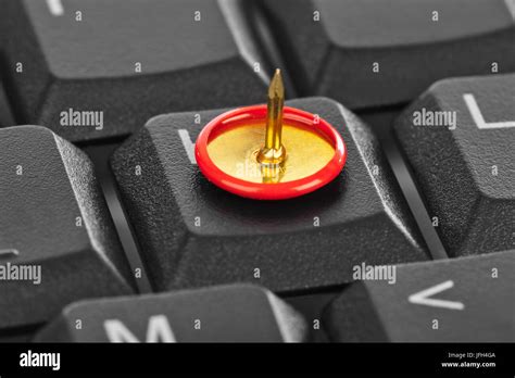 Pin On Computer Keyboard Stock Photo Alamy