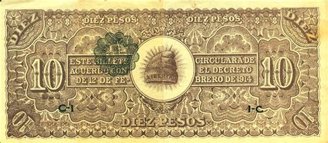 10 Pesos Ejército Constitucionalista de México Chihuahua Numista