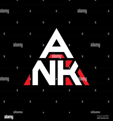 Ank Triangle Letter Logo Design With Triangle Shape Ank Triangle Logo