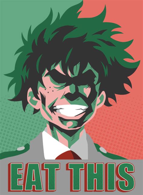 Eat This Poster Eat This All Might Face Hero Hero Wallpaper My