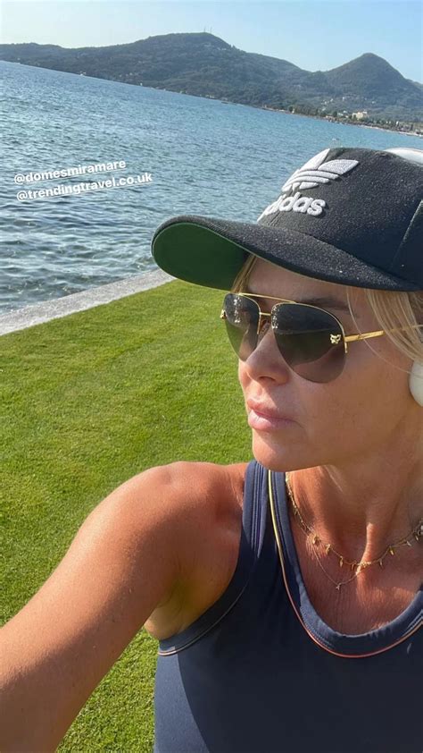 Amanda Holden Flashes Cleavage As She Spills Out Of Tiny Bikini During Solo Trip Daily Star