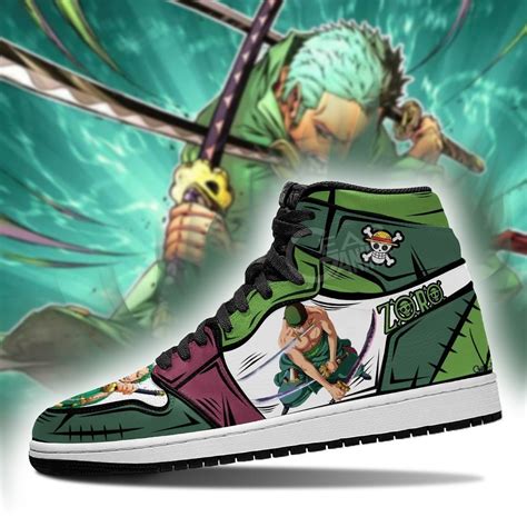 Roronoa Zoro J Sneakers Custom Anime Shoes Otaku Treasure