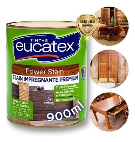 Impregnante Power Stain Eucatex 900ml Escolha A Cor Parcelamento