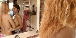 Secretive Sex By Sapphic Erotica Minerva And Grete Sneaky Sex In The Bathroom Tnaflix