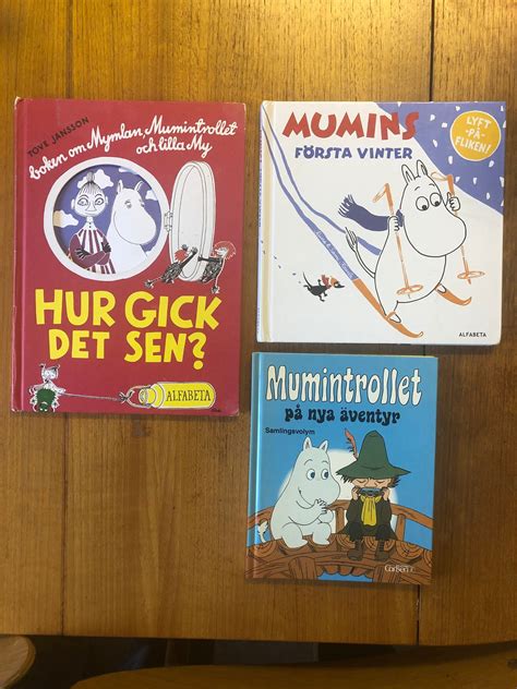 MUMIN MUMINTROLLET 3 x BÖCKER Köp på Tradera 535397824