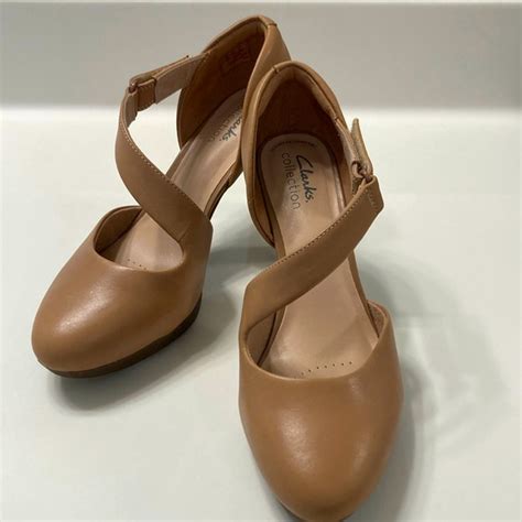 Clarks Shoes Like New Clarks Nude Heels Poshmark