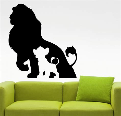 The Lion King Wall Decal Cartoon Vinyl Sticker Kids Room Decor Etsy