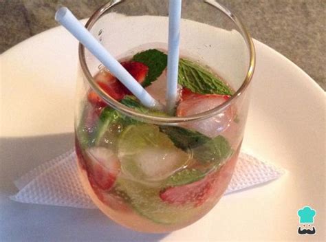 Mojito de fresa sin alcohol Receta FÁCIL