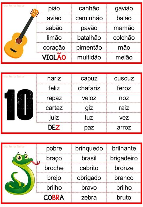 Criar Recriar Ensinar Fichas De Leitura Portuguese Lessons