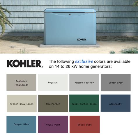 Kohler 26rca Exclusive Color Home Standby Generator Nationwide Generators