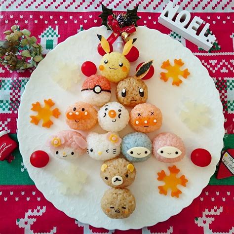 Sanrio And Pokemon Rice Balls By Junko Zunko0910 日本料理 お弁当 デコ おにぎり