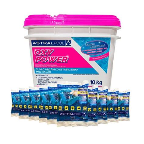 Cloro Para Piscina Oxy Power Kg Pastilha Astralpool Cloro Para