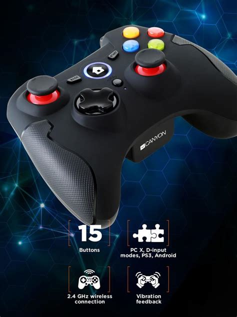 CANYON CND-GPW6 3-in-1 Wireless Gamepad