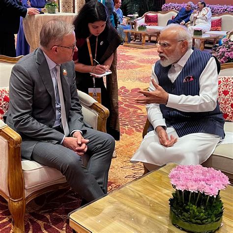 G20 Summit 2023 Australian Pm Anthony Albanese Clicks Selfie With Pm