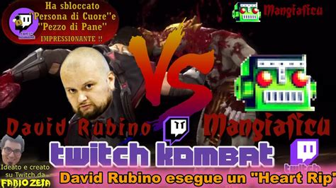 ASSURDO David Rubino Esegue Un Heart Rip In Diretta Su Twitch