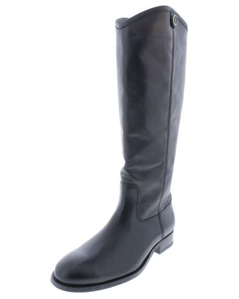 Frye Melissa Button 2 Wide Calf Leather Riding Boots In Gray Lyst