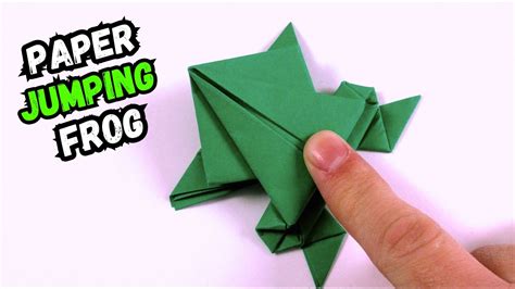 How To Make A Paper Jumping Frog Easily Fun Easy Origami Diy