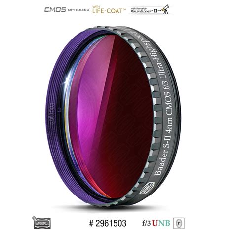 BAADER FILTRO S II 2 F 3 Ultra Highspeed Filtro 4nm CMOS