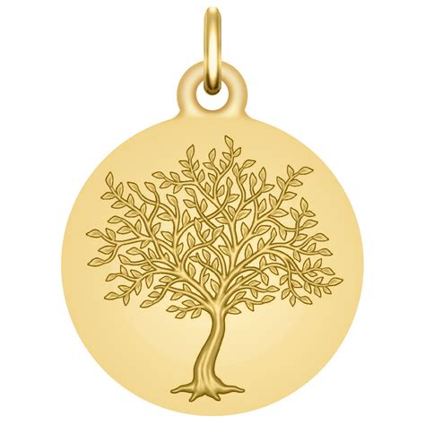 Médaille Arbre de vie Princier Or jaune 18ct Maison de la Médaille