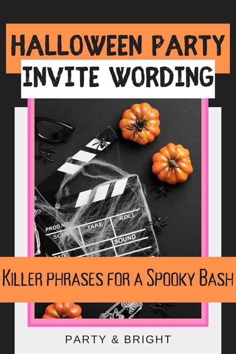 53 Spooky Halloween Party Invitation Wording Ideas & Poems – Party + Bright