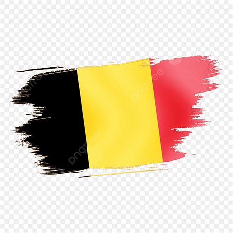 Akwarela Lub Podarta Flaga Belgii Flaga Dzie Niepodleg O Ci Podarta