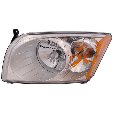 Halogen Headlight Left Driver CAPA Certified Fits 07 12 Dodge Caliber