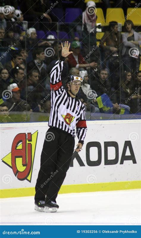 Ice Hockey Referee Editorial Photo Image Of Game Amusement