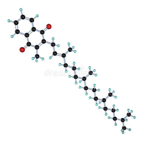 Molekül Phylloquinone Vitamin K1 Stock Abbildung Illustration von