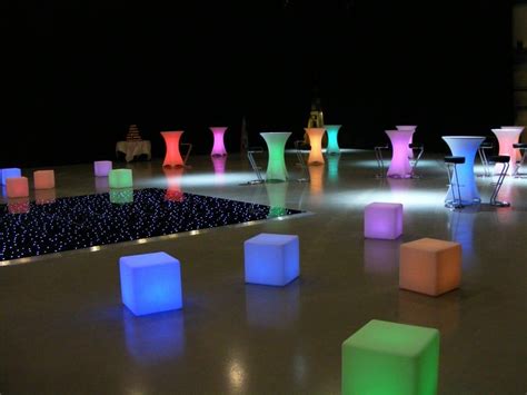 Led Cube Seat Hire London Poseur Table Hire Cube Stool Hire