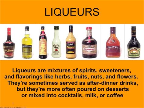 Liqueurs