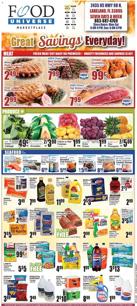 Food Universe Weekly Ad【11 08 2024】 Deals Preview