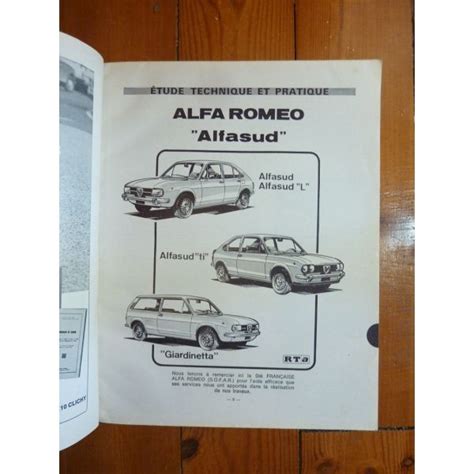 Rta Revues Techniques Alfa Romeo Alfasud Tous Types